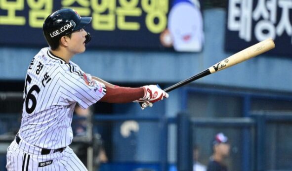 WEGO88 [KBO] ‘130m-130m’ 멀티 홈런, 22세 군필 유망주 터진다… LG 문정빈 “파워는 팀 내 3위”