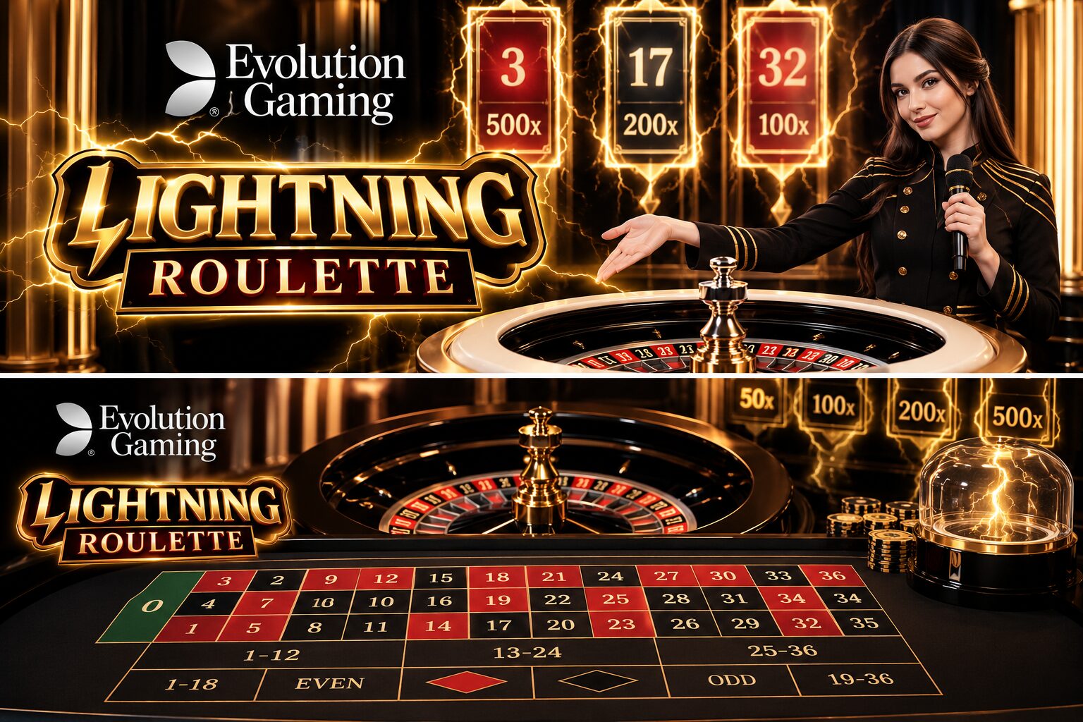 Evolution Gaming Lightning Roulette 라이트닝 룰렛 라이브 카지노 게임